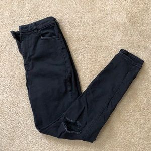 *GENTLY WORN* 10R BLACK Curvy Highest Rise Jeggings